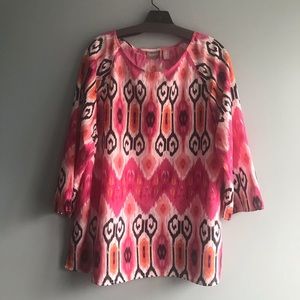Chico’s Tribal Print Tunic Size 3